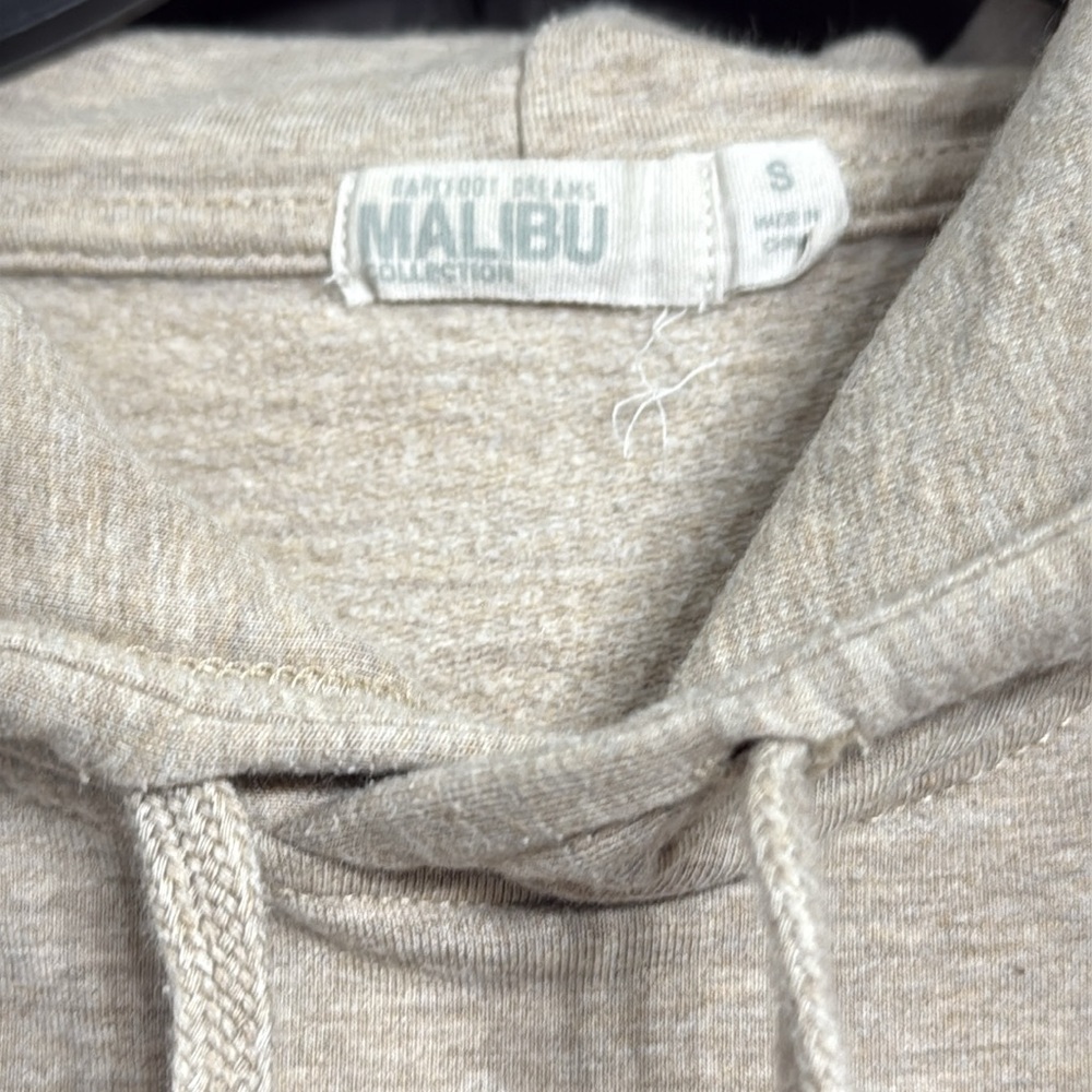 Barefoot dreams Malibu collection heathered brown luxe lounge hoodie Size‎ S - Picture 3 of 8